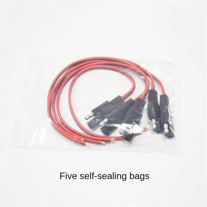 10A Solar Panel Extension Cable 18AWG Connection Wire, Individually Packaged, 0.75mm² SAE Power Cord, 30cm