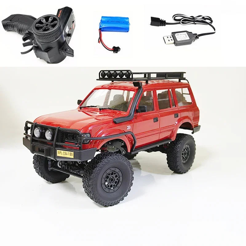 WPL C54-1 4WD 2.4G Off-road Car  Remote Control Car RC Crawler  Buggy Moving Machine Kids Battery Powered Cars Boys Gift