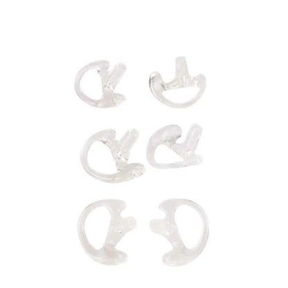 10 Pair White Silicone Earmold Earbud for Universal Walkie Talkie Radio Air Acoustic Coil Tube Earpiece Headphone S/M/L Size