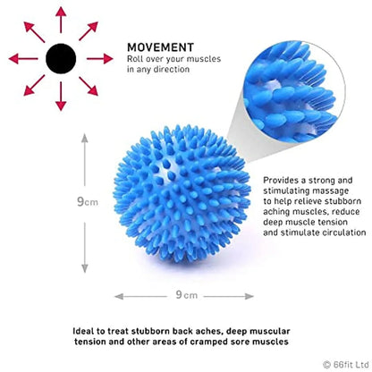 9cm PVC Spiky Massage Ball  Durable Trigger Point Sport Fitness Hand Foot Muscle Relax Plantar Fasciitis Reliever Hedgehog Balls