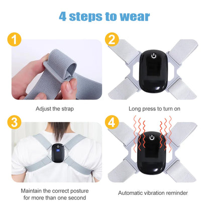 Smart Corrector with Sensor Orthotics Invisible Reminder Sitting Posture Hunchback Smart Posture Corrector