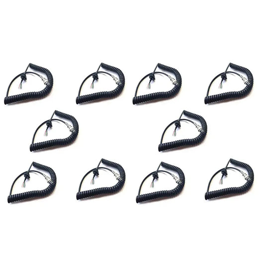 10PCS Replacement Handheld Speaker 8 Pin PTT Mic Microphone Cable For Alinco EMS-57 EMS-53 DR-03T DR-06T DR635 DR620 DR435 Radio