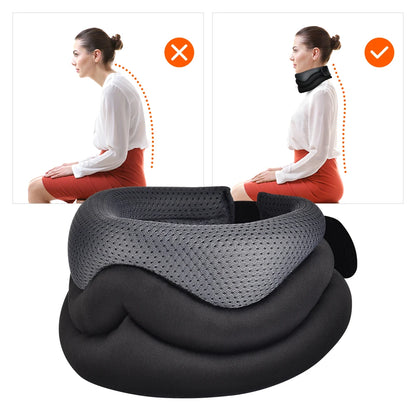 Soft Neck Traction Pillow Neck Support Position Correction Neck Collar for Muscle Relax Neck Stretcher Support U Shape Pillow