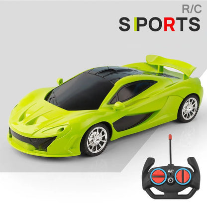 1:18 4DWC RC Car With Led Light  Radio Remote Control Cars Sports Car High-speed Drift Car Boys Toys For Children