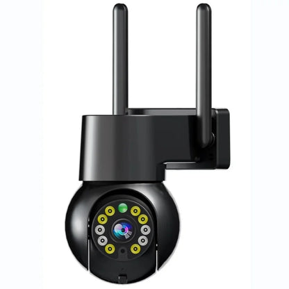 Wireless High-definition Network Wifi Monitoring Camera Black 10-lamp Outdoor Ball Machine Mobile Phone Remote Monitor