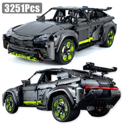 3251Pcs Technical MOC Sports Car Model Building Blocks City 1:8 Speed Vehicle Supercar Bricks Toys Kids Adult Gift