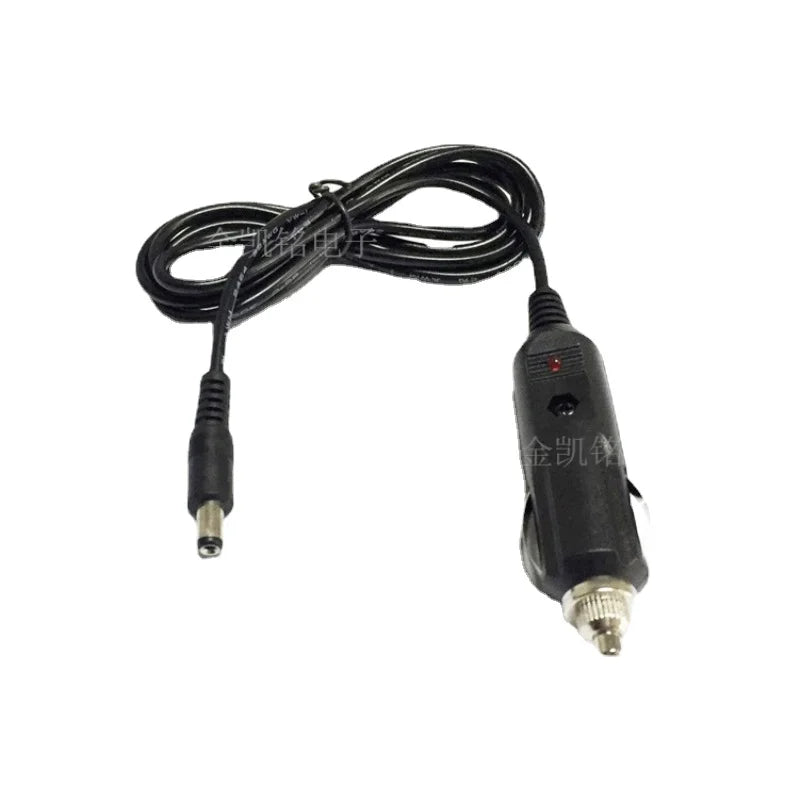 Thick Copper 0.3mm² Car Charger Cable 12V 3A Cigarette Lighter To DC 5.5*2.1mm Plug 3m