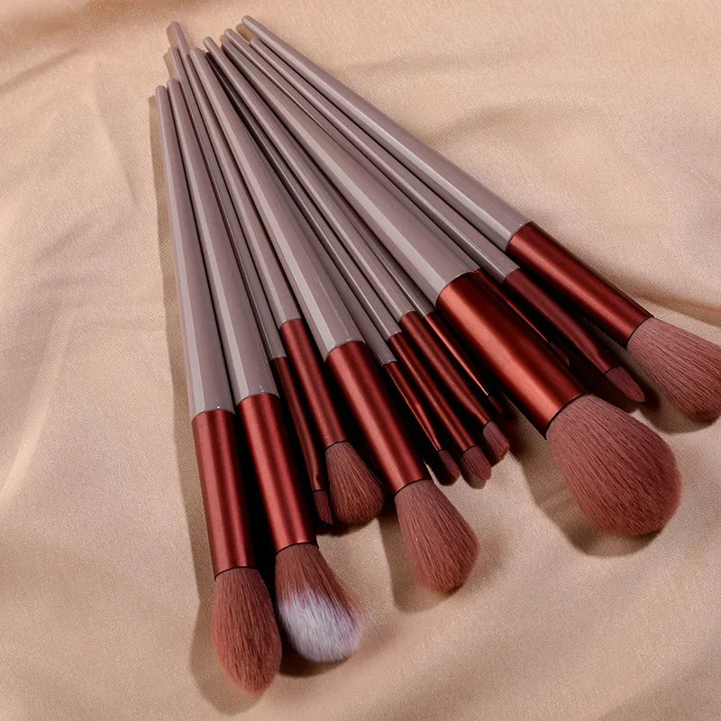 13PCS Makeup Brushes Set Make Up Concealer Brush Blush Powder Brush Eye Shadow Beauty Make Up Tool Highlighter Foundation Brush