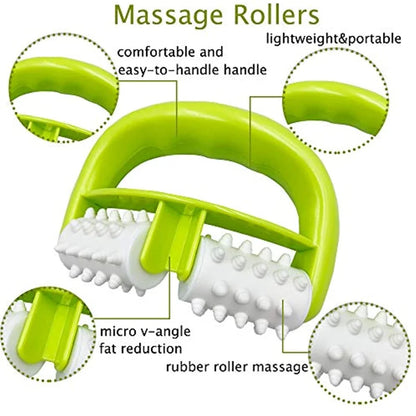 Anti Cellulite Roller Health Care Cellulite Massage Manual Two-Wheel Roller Massage Fast Anti Cellulite Roller Beauty Massager