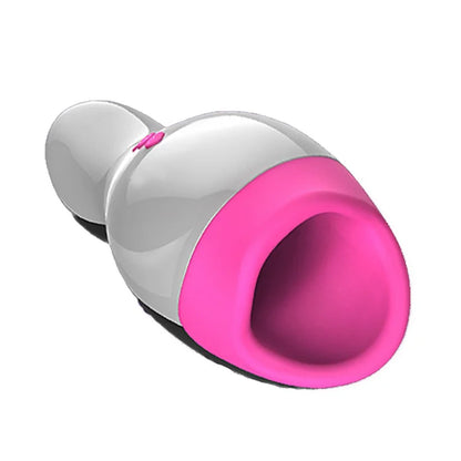 1PCS Male Masturbator Intelligent Heating Realistic Oral Masturbator Cup 12-Speeds Vibrating Pocket Pussy Sex Toys for Men