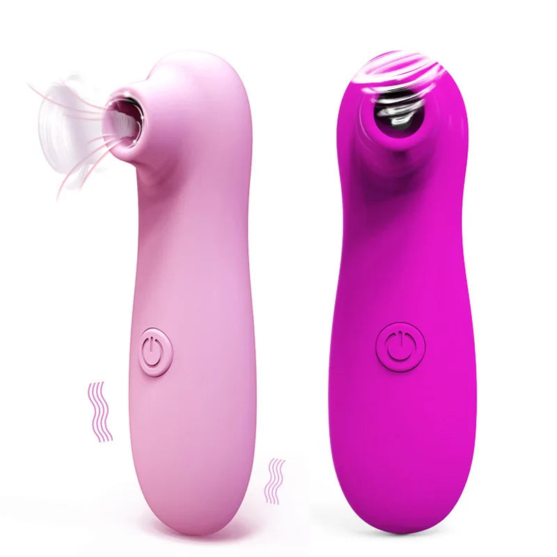 10 Frequency Female Powerful Sucking Device Vaginal Licking Device Breast Vibration Massager Masturbation Teaser Stick