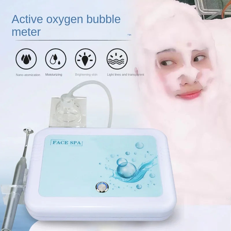 New FACE SPA Oxygen Magic Bubble Instrument Cleansing Mites Whitening Facial Rejuvenation Japan Skin Management Beauty Salon