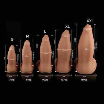 Suction Cup Thick Glans Dick Huge Realistic Brown Giant Long Dildo Soft Silicone Vaginal Masturbators Penis Erotic Toy for Women