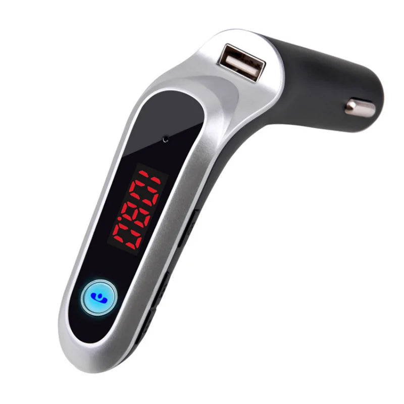 1pcs S7 Bluetooth Car MP3 Player Handsfree FM Transmitter AUX Modulator Cigarette Lighter Type MP3 Player USB Slot Charger Car