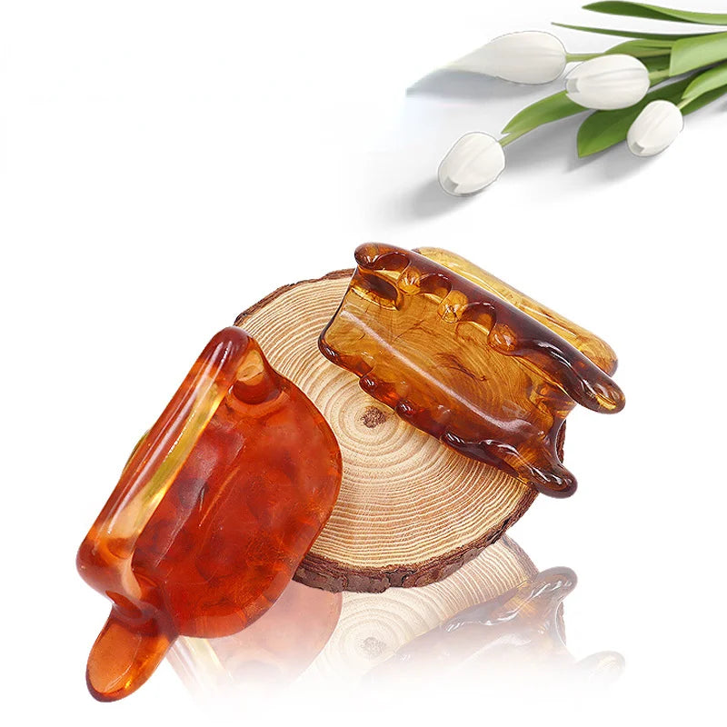 1PC Scraping Massager Spine Cervical Vertebra Physical Relax SPA Body Massage Promote Blood Circulation Health Care Tool Resin