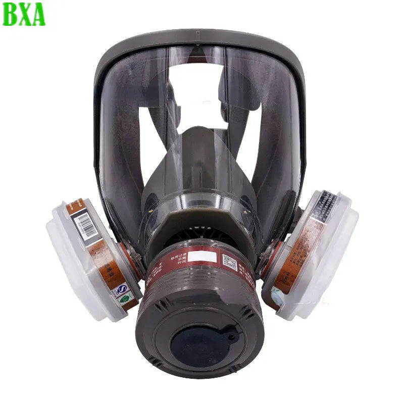 Protective Scratch Resistant Industrial Painting Spray Protection Respirator Full Face Gas Mask Safety Dust Filter Replaceable