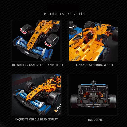 1248PCS Technical MOC F1 Formula Racing Car Building Blocks Super Speed Vehicle Assemble Bricks Toys Gifts for Adult