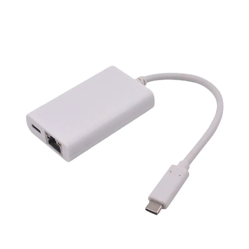 USB 3.1 Type-C To RJ45 Gigabit Ethernet + PD Power Delivery Adapter, USB 3.1 To RJ45 + PD Converter