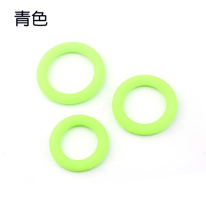 3pcs Male Penis Ring Silicone Cock Semen Lock Rings Delay Ejaculation Stretcher Extender Erotic Men Couples Sperm Ring Sex Toys