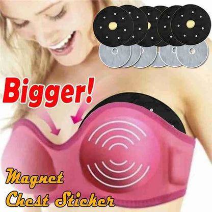 5PCS Melting Magnetic Cream Health Effect Chest Acupoint Magnetic Therapy Enhancement Patch Women's Breast To Enhance Beauty