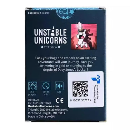 Unstable Unicorns Adventures Unicorns, Adventure Expansion Party Cards Game Cards Game