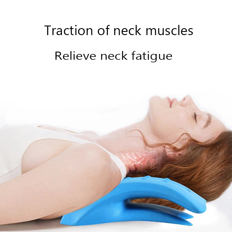 Back Massage Pillow Stretcher Cervical  Cushion Vertebra Lumbar Relaxe Soothing Relief Pain Neck Support  Cervical Massage