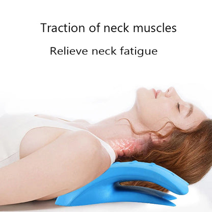 Back Massage Pillow Stretcher Cervical  Cushion Vertebra Lumbar Relaxe Soothing Relief Pain Neck Support  Cervical Massage