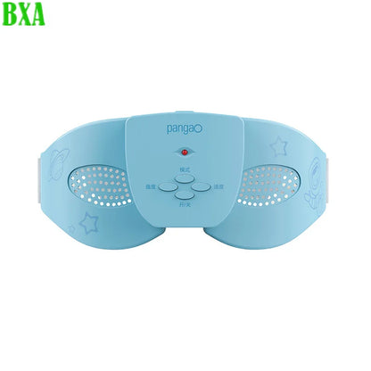 Smart Heating Eye Massager Vibration Massage Eye Mask for Eye Strain Migraines Relief Improve Sleep Eye Care Instrument - Blue