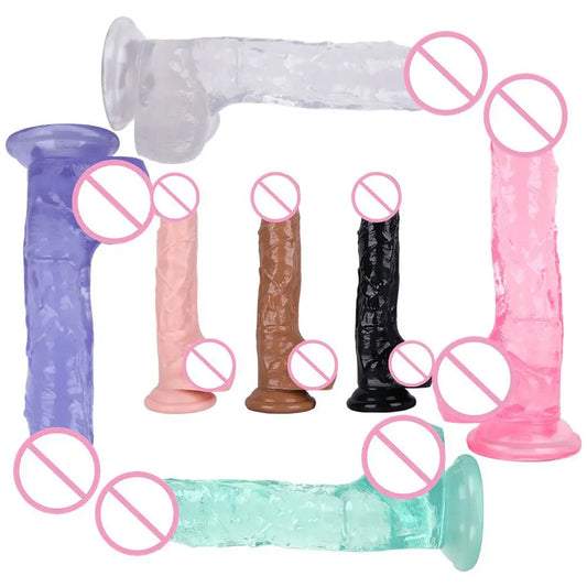 1PCS Multicolor Big Huge Strong 9.25inch Realistic Anal Dildo With Sucker G-Spot Stimulator Masturbator Sex Toys for Women