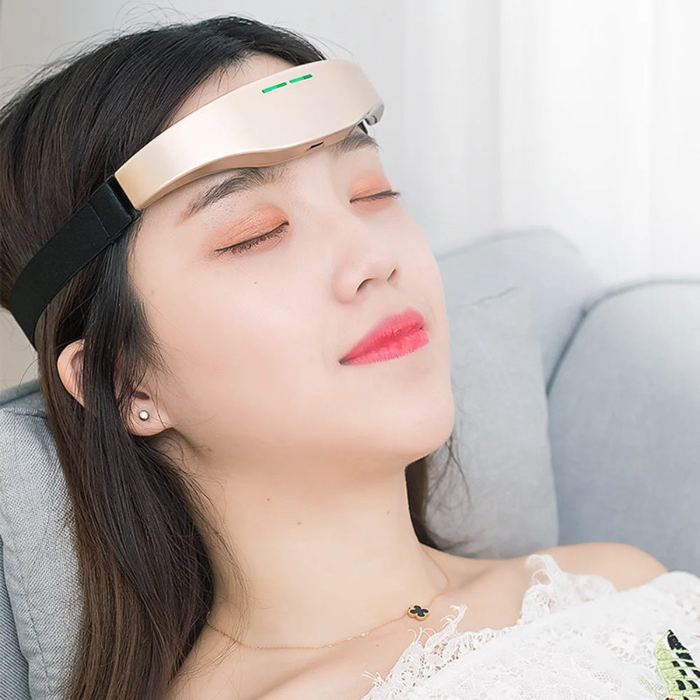 Electric Headache Migraine Relief Head Massager Migraine Insomnia Release USB Rechargeable Therapy Machine Relaxing Healthcare