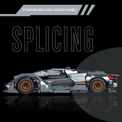 1512PCS Technical V14 Sport Car Building Blocks Vehicle Model Bricks Educational Toys Birthday Gifts Boy Kids