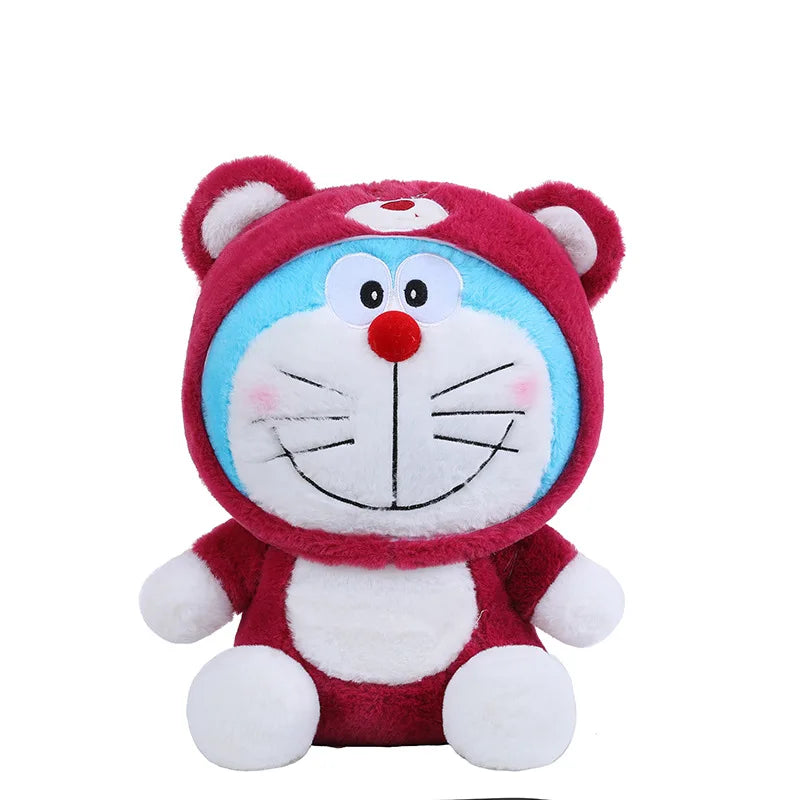 40/50/60cm Doraemon Doll Plush Toy Turned Into Stitch Jingle Cat Throw Pillow Robot Cat Birthday Children Gift Home Decorations