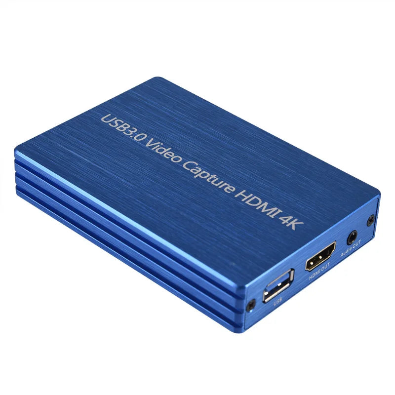 USB3.0 Video Capture with HDMI Loop-Out, 4K Support, Microphone Input, External Power