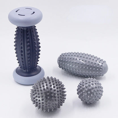 4pcs Foot Massage Roller Balls Spiky Yoga Fitness Ball Tissue Trigger Point Muscle Roller for Foot Back Leg Hand  Muscle Relax