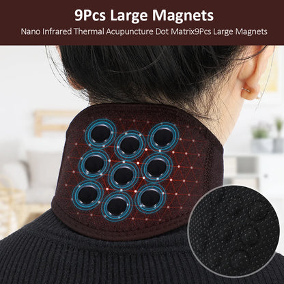 1pc Reusable Self Heating Neck Pad Wrap Relieve Pain Magnetic Neck Support Brace Heating Tourmaline Belt Pad Wrap Magnet Therapy