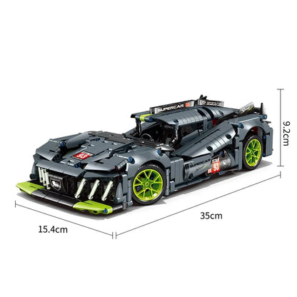 1280PCS Technical 1:14 Peugeoted MOC Speed Car Building Blocks 42156 Racing Vehicle Assemble Bricks Toys Gifts for Kids Boy