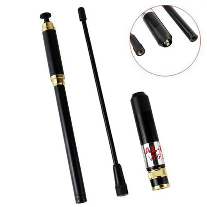 AL-800 SMA Male/SMA Female/BNC High Gain Dual Band Extendable Antenna for Baofeng UV-5R 888s Kenwood Walkie Talkie Accessories