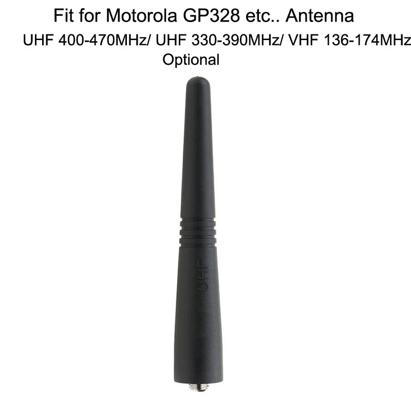 1pcs 9cm UHF 400-470Mhz/330-390MHz/VHF 136-174MHz Stubby Antenna for Motorola GP338 GP328 GP3188 GP68 GP88 HT1250 EP450 Radio