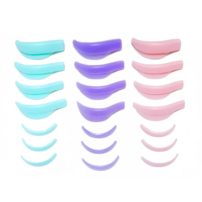 NEW 7Pairs colour Eyelash Perming Pad Silicone Eyelashes Perming Curler Reusable Lash Lift Shield Pads Eyelash Lifting