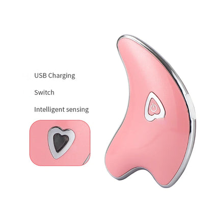 BXA Face Guasha Massager Microcurrent Skin Lifting Tightening Machine Wrinkle Removal Facial Scraping Skin Care Beauty Device