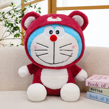 40/50/60cm Doraemon Doll Plush Toy Turned Into Stitch Jingle Cat Throw Pillow Robot Cat Birthday Children Gift Home Decorations