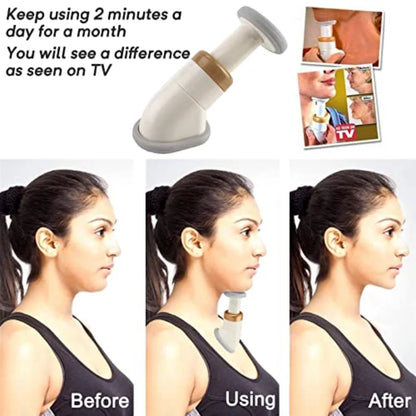 BXA Face Lift Chin Massager Delicate Neck Slimmer Neckline Exerciser Reduce Double Thin Wrinkle Removal Jaw Thin Jawline Massage