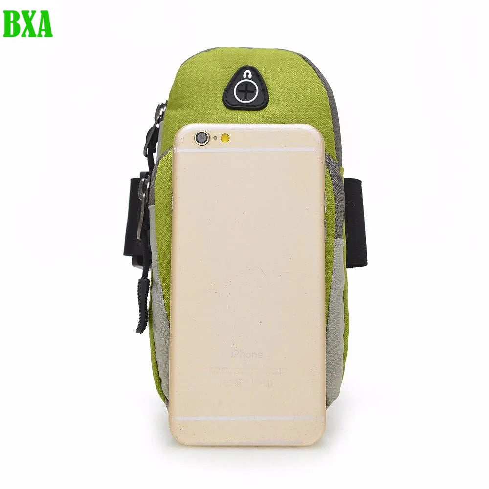 5.5 Inch Running Mobile Phone Arm Bag With Earphone Hole Sports Arm Bag Outdoor Fitness Arm Cover Arm Bag Waterproof Wrist Bag