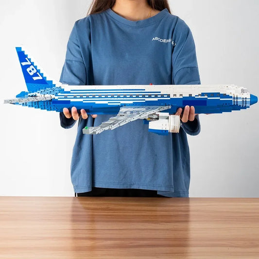 Technical 1353Pcs MOC Bricks Airplane Boeing 787 Passenger Plane Model Building Blocks City Aeroplane Educational Toys Boys Gift