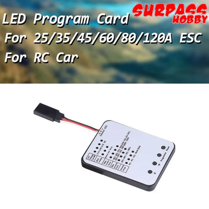 Surpass Hobby LED Programming Card for RC Car 25A/35A/45A/60A/80A/120A/150A Brushless ESC Electronic Speed Controller Programme