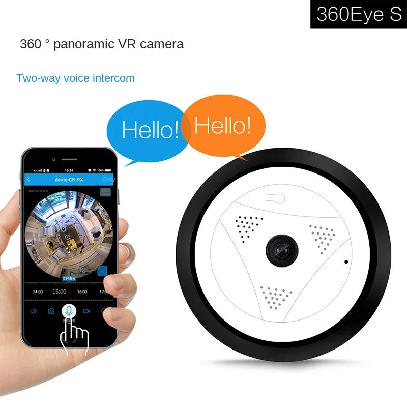 360eyes360 Degree Panoramic Ceiling Disc Wifi Camera Infrared Night Vision Mobile Phone Remote Monitoring