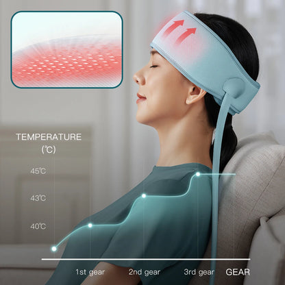 Head Airbag Massage Head Leather Massage Headache Muscle Relax Electric Air Pressure Head Massager Heating Head Strap Kneading