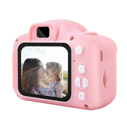 1080P HD Camera Video Toys for Kids 2 Inch Cartoon Cute Outdoor Digital Pink Camera Children SLR Camera Toy Birthday Gift