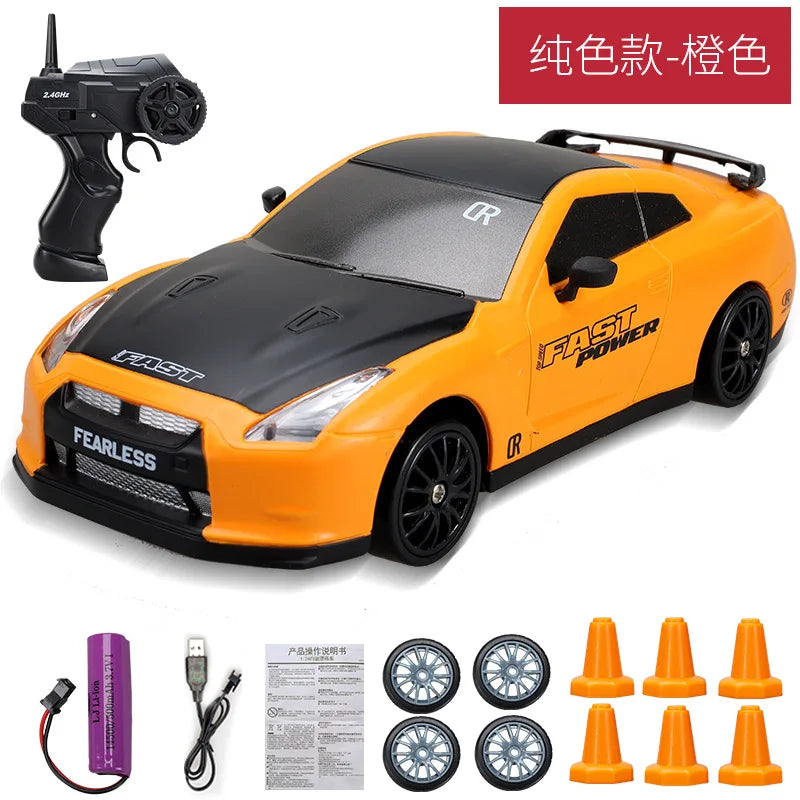 1/24 2.4G Drift Rc Car 4WD 3.7V 500MAH RC Drift Car Toy Remote Control GTR Model AE86 Vehicle Car RC Racing Car Toy